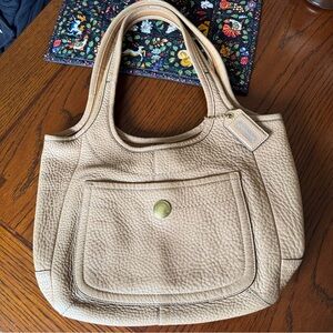 Vintage Coach Legacy Ergo Tote Shoulder bag Pebbled Tan Leather 11615